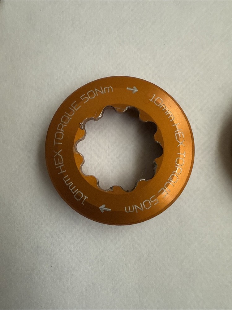 Hope EVO 2x Crankset Extraction Captive Nut/ Orange