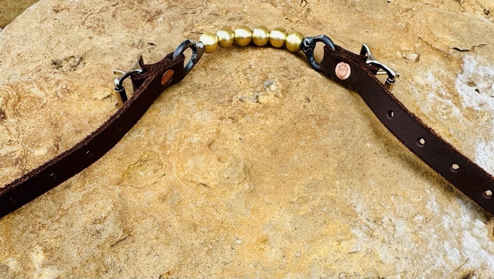 Brass Ball Curb Strap.