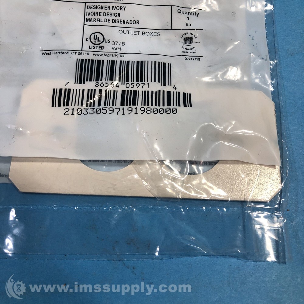 Legrand 6DP Duplex Device Plate FNOB