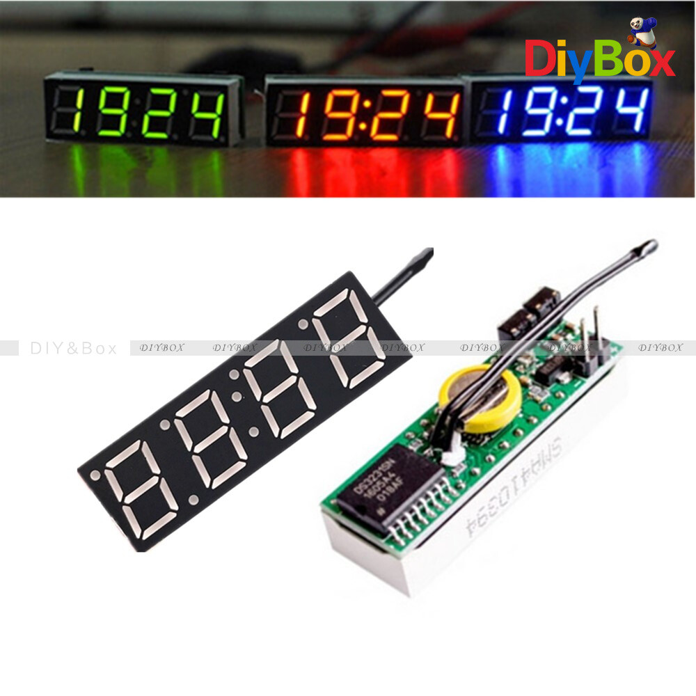 DS3231 LED Electronic Clock / Voltage / Temperature Digital Display Module DIY