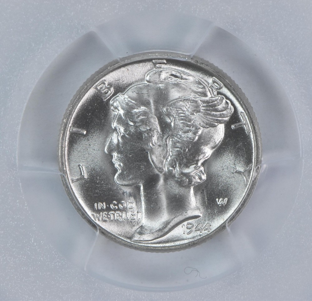 1944 Mercury Dime MS66 PCGS Blue Label