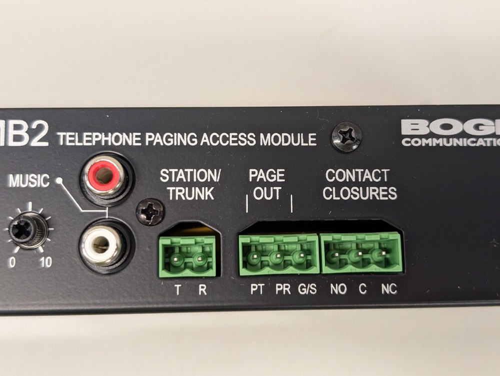 New Open Box Bogen TAMB2 Telephone Paging Access Module - NOS - READ