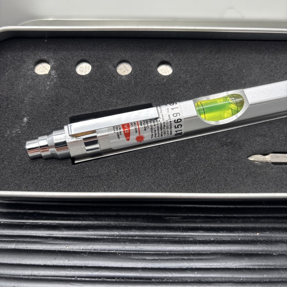 Restoration Hardware Laser Level Pocket Multi-Function Tool Kit Mint in Box