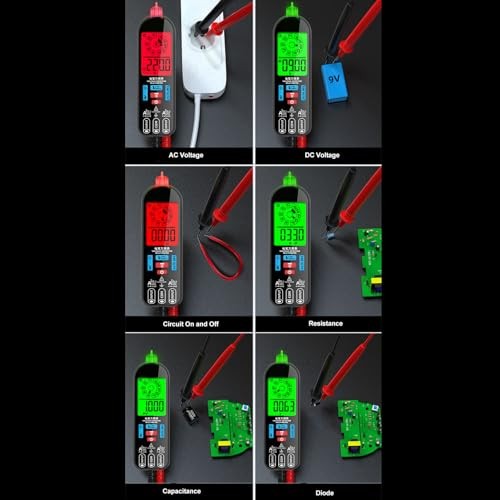 Digital Multimeter A1X Intelligent Smart Multimeter Auto Ranging 1 Input 2 Out