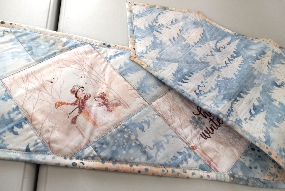 Tablerunner - Handmade Quilted - Winter