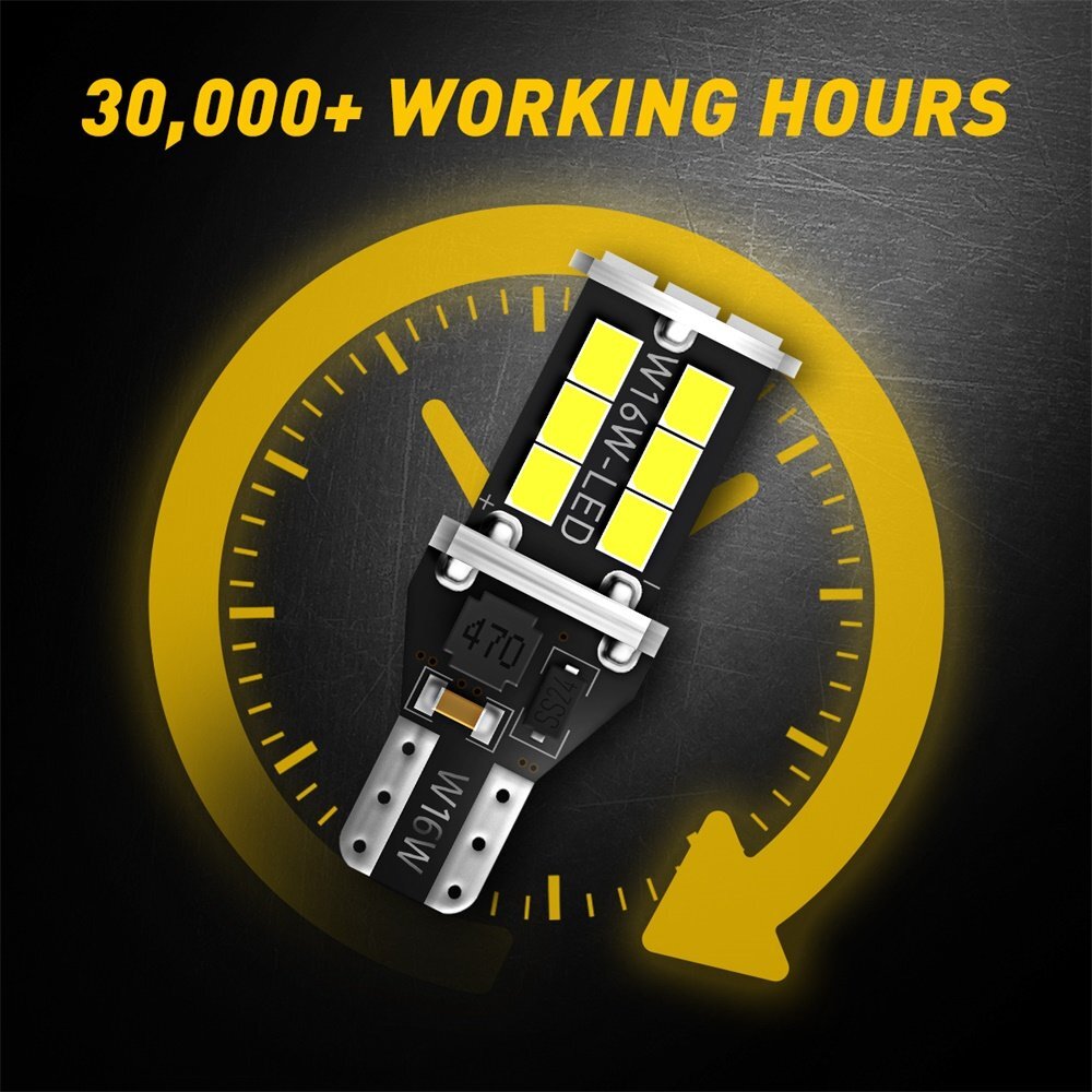 LED Backup Reverse Light Bulbs 921 912 T15 Super Bright Canbus Error Free AUXITO