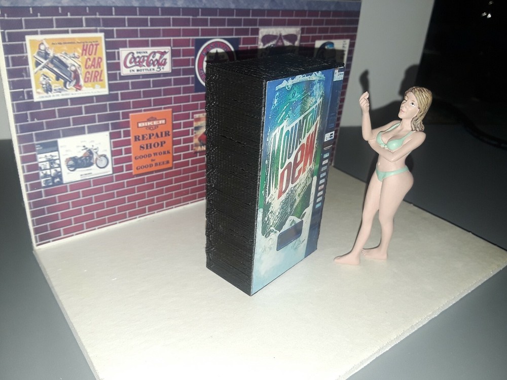 Mountain Dew Pop Machine 1:24 & 1:25 Scale Diorama Accessory Items