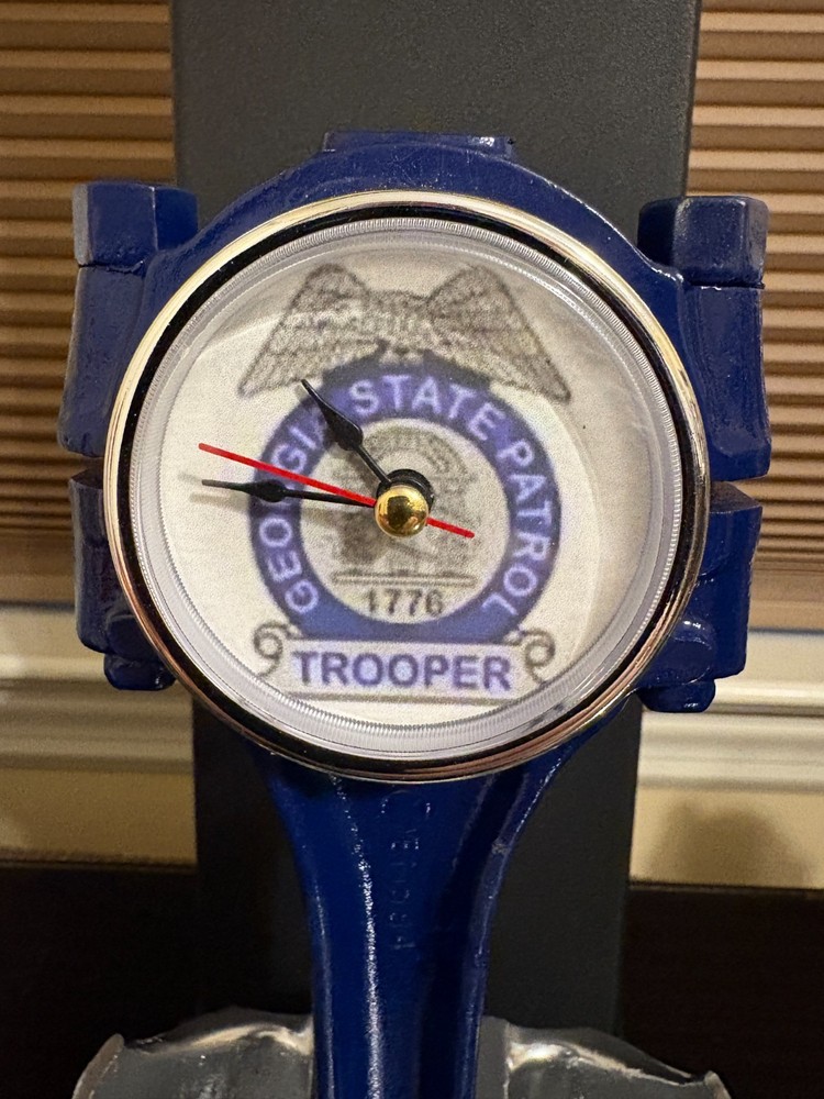Unique Desktop Georgia State Trooper Dodge Piston Clock