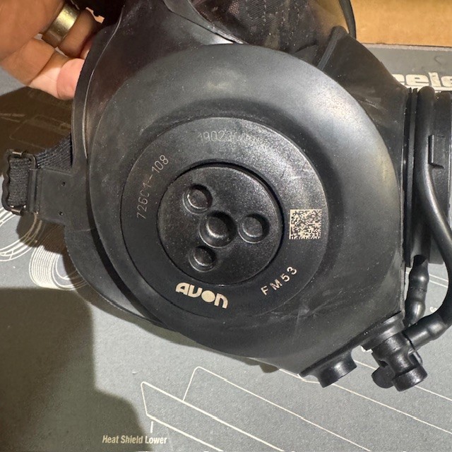 Avon FM53/M53 CBRN gas mask. Size Small