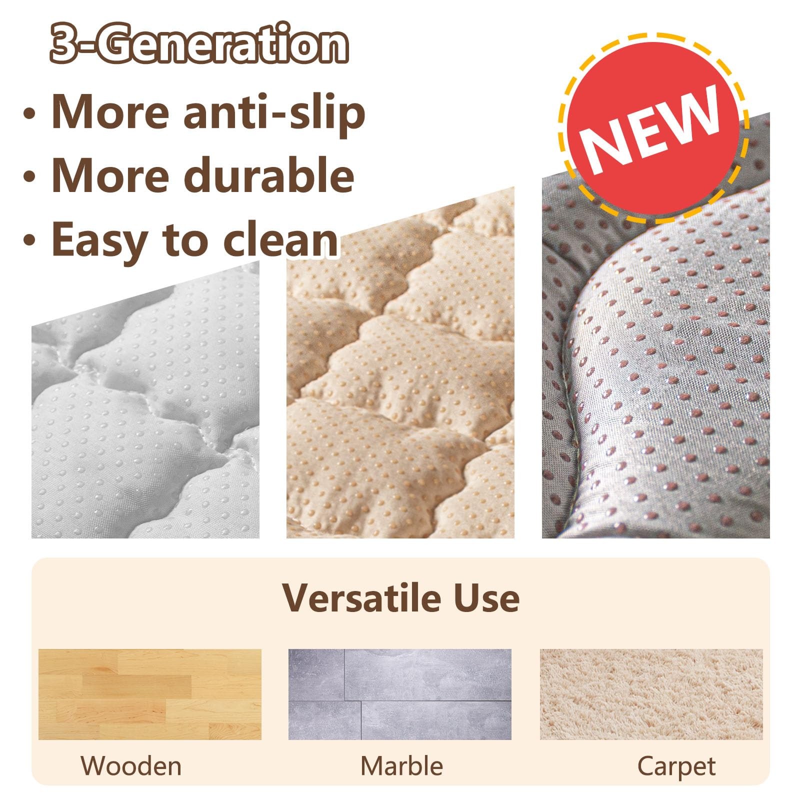 Baby Play Mat, 50x50 Playpen Mat with Super Soft Touch, Activity Mat with Upg...