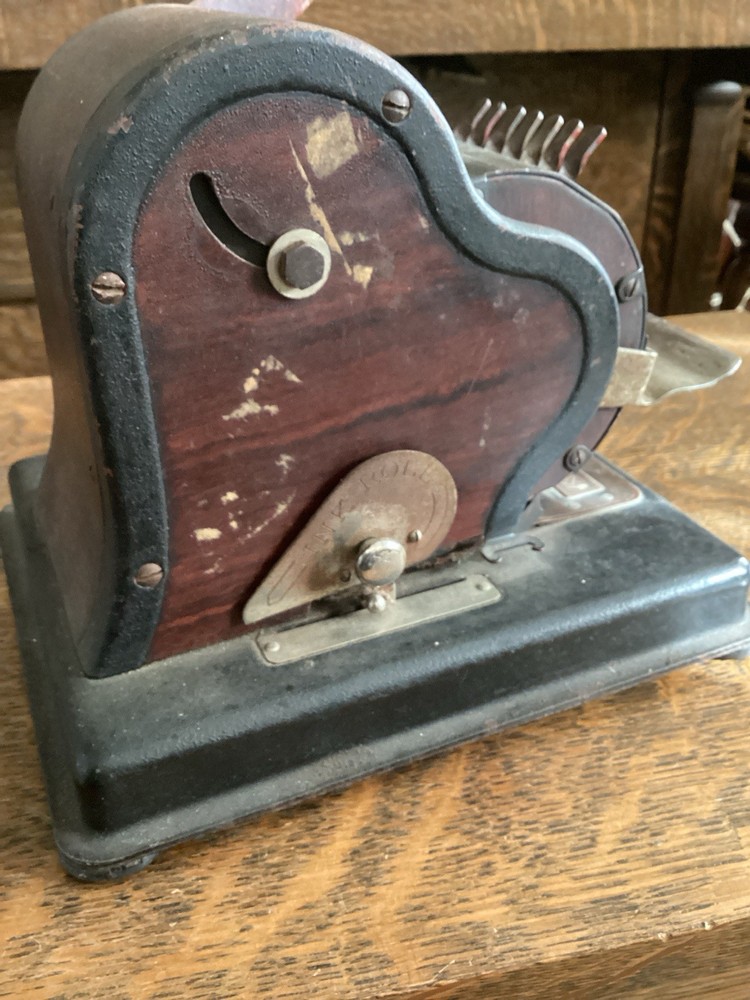 Check Writer Machine Antique F&E Lightning 700 Check Protector