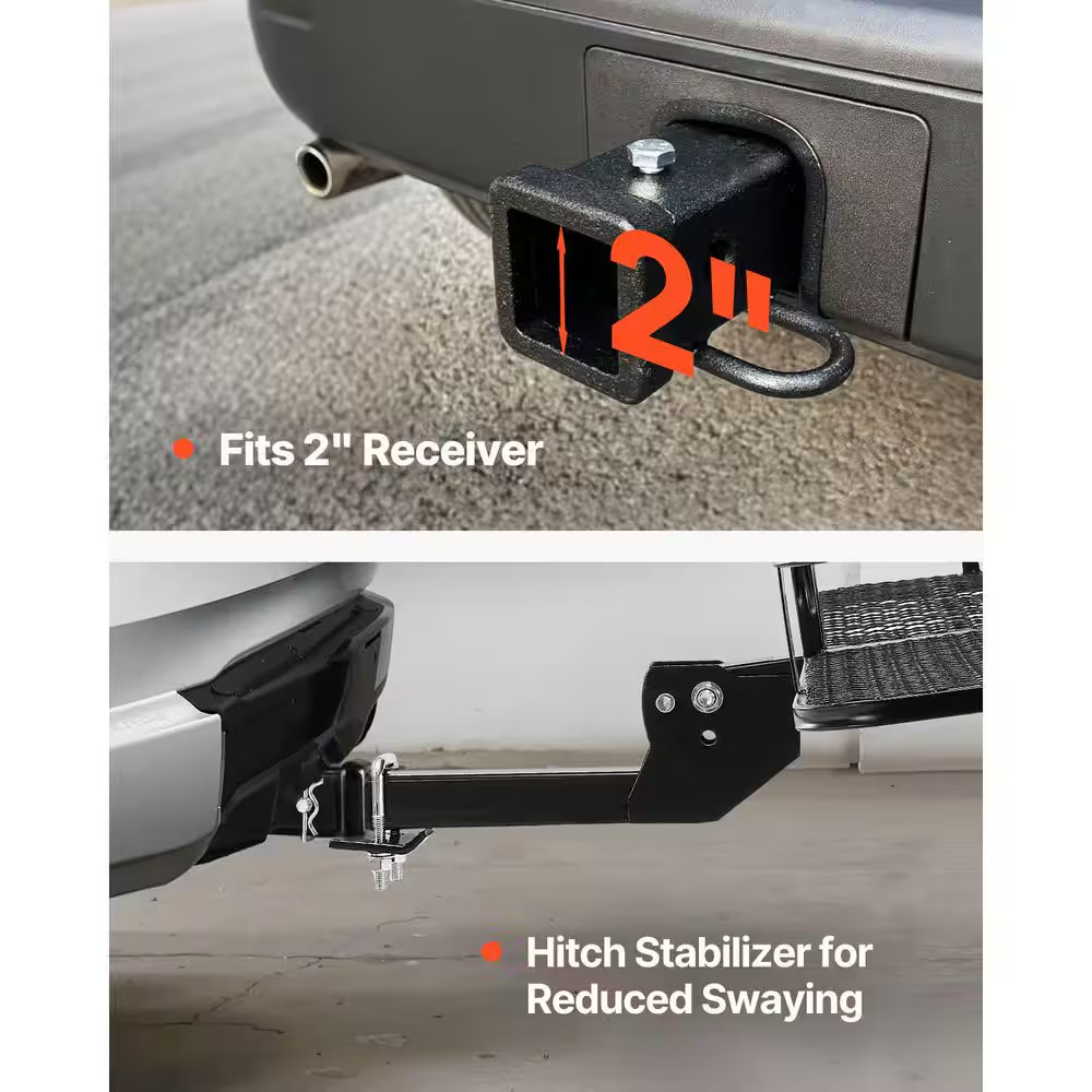 70 X 30 X 6 In. Hitch Cargo Carrier Folding with Reflective Reminder Hitch Lock