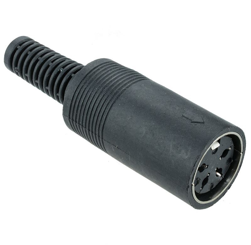 2 x 4-Pin DIN Female Socket Connector