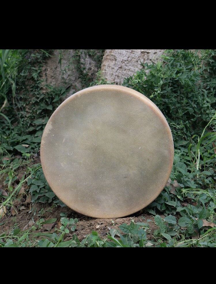 Shamanic Native Drum Buffalo Hide Round 14” With Drum Beater