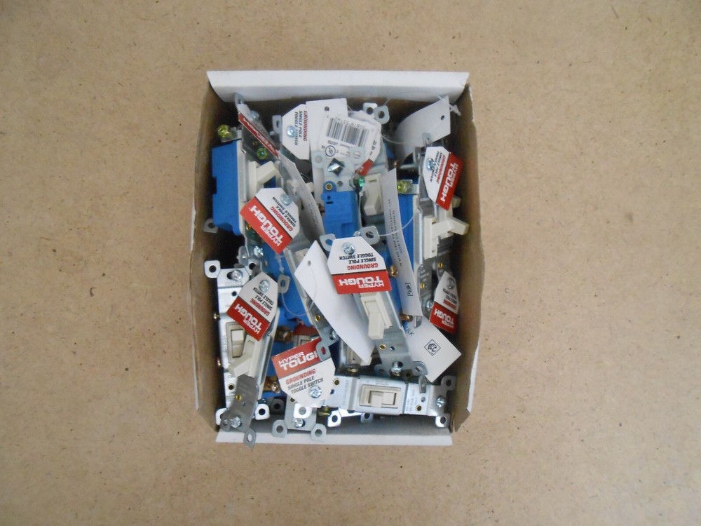Single Pole Toggle Switch Lot of 34 Hyper Tough