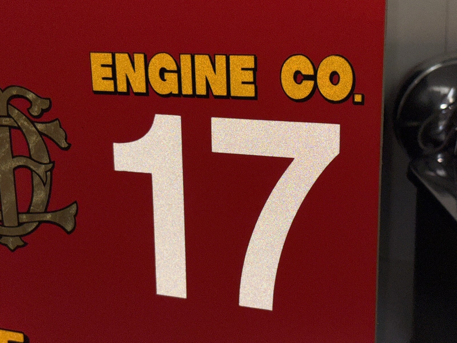 BACKDRAFT Movie Collage Reflective Vinyl Signs CFD Engine Co 17 Truck 46 🚨