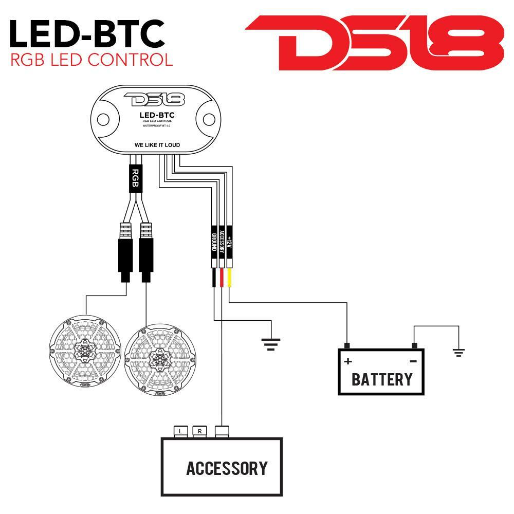 NEW DS18 LED-BTC RGB LED Bluetooth 4.0 Controller Light iOS Android iPhone IP65