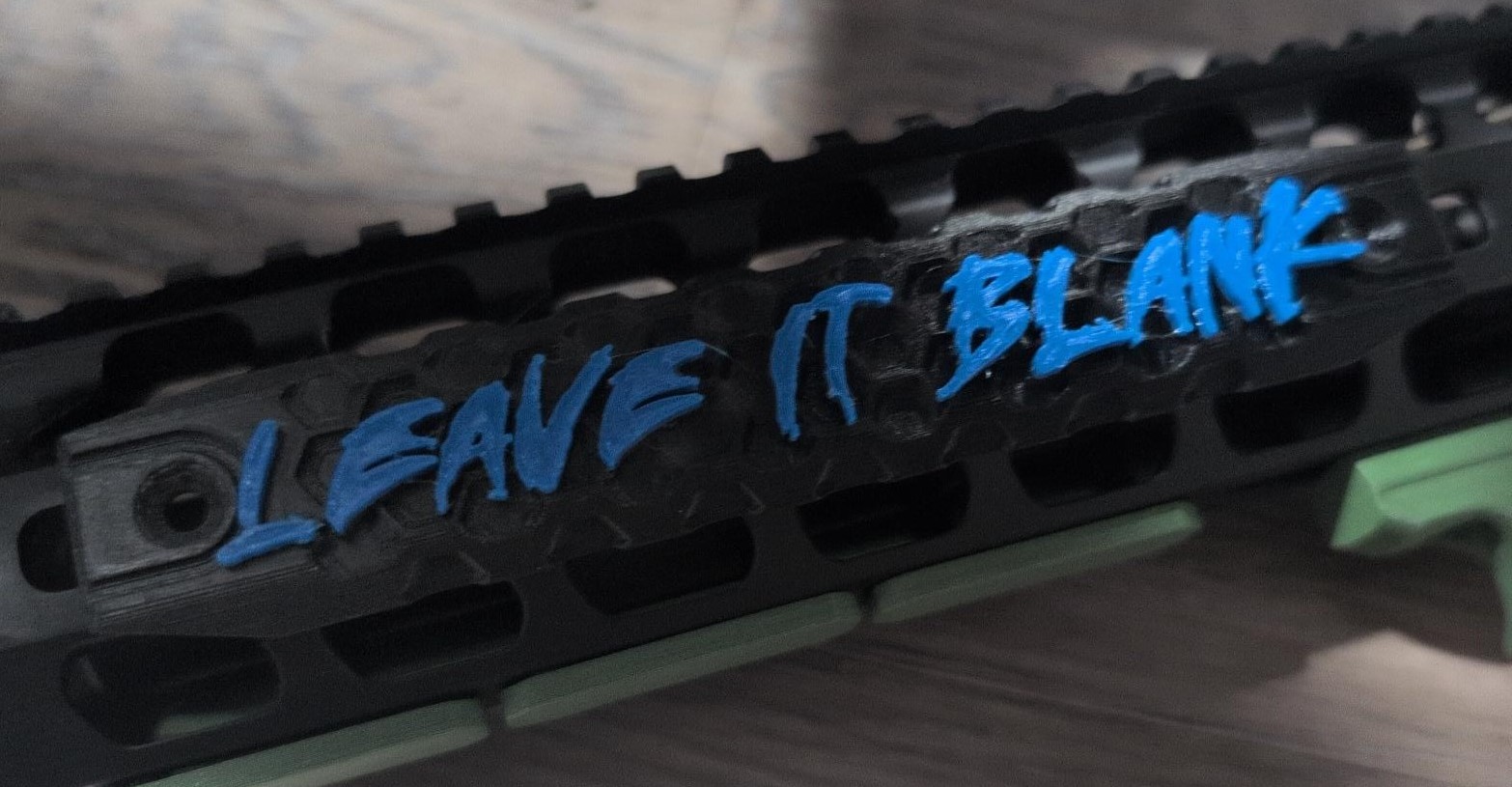 Customized M-LOK Rail Cover | Carbon Fiber | Message for Text & Color