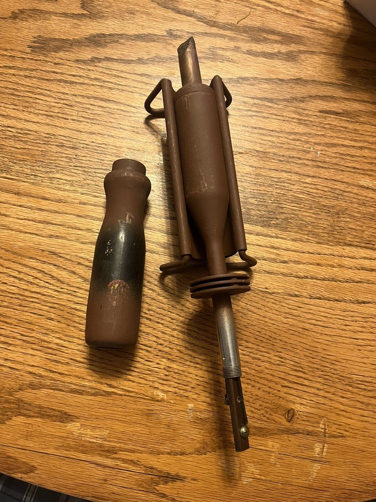 vintage soldering iron copper