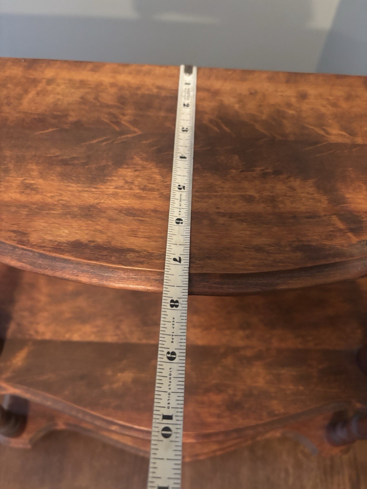 Antique 3 Shelf Wood Whatnot Bookshelf, Victorian 22”L 22”H 9.5”D Spindles