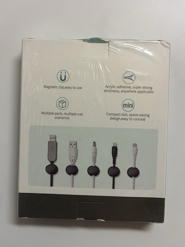 12 Pack Magnetic Cable Clips