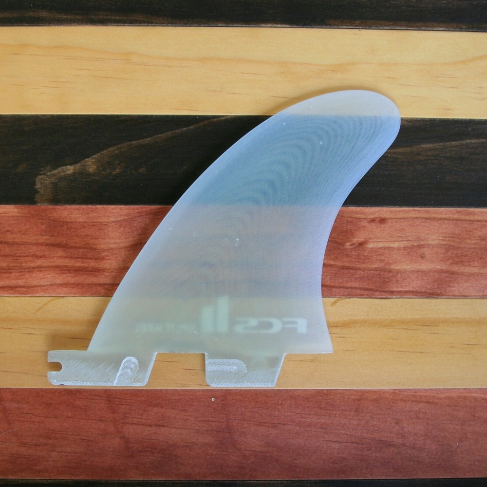 NEW FCS II Split Keel Quad Fin Set - Medium Clear