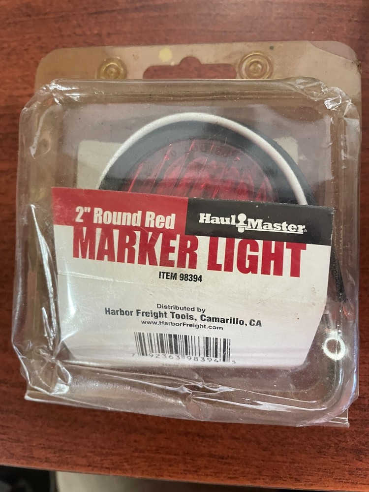 2" Round Red Marker Light