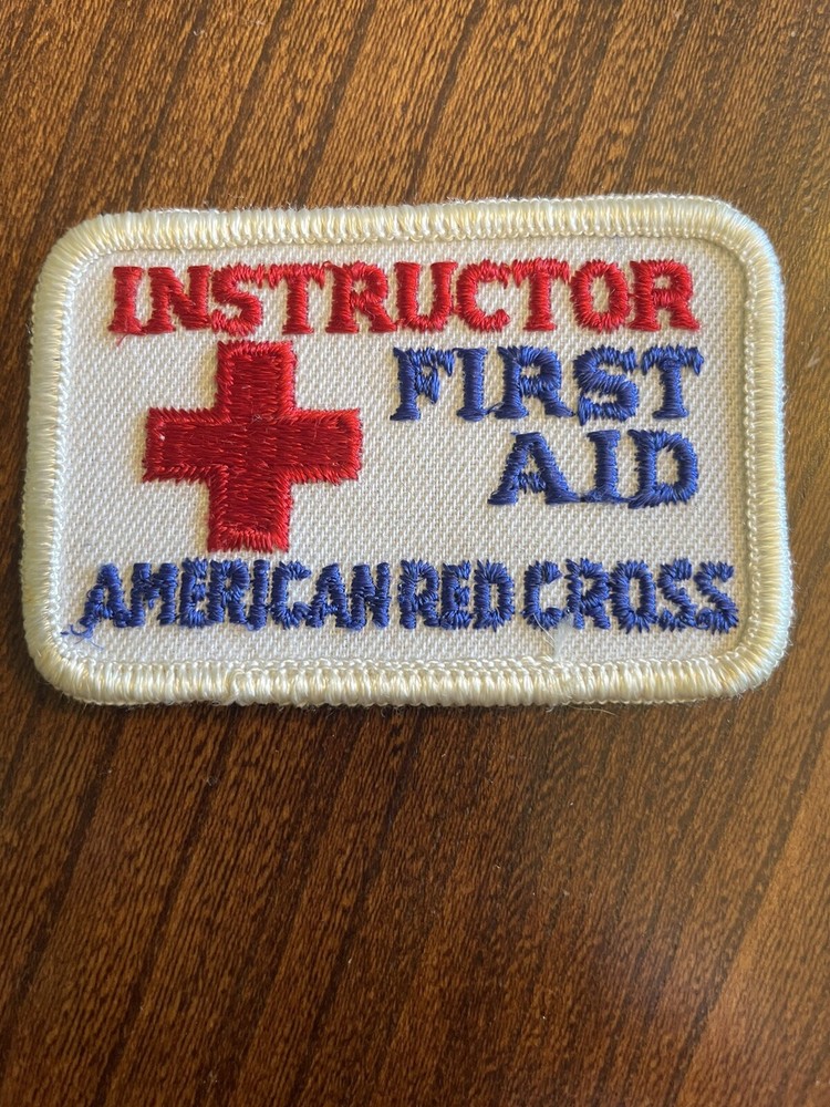 Vintage American Red Cross Embroidered Instructor First Aid Patch