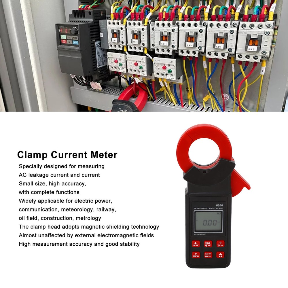 Clamp Current Meter Multifunction High Accuracy AC Leakage Current Clamp Tester