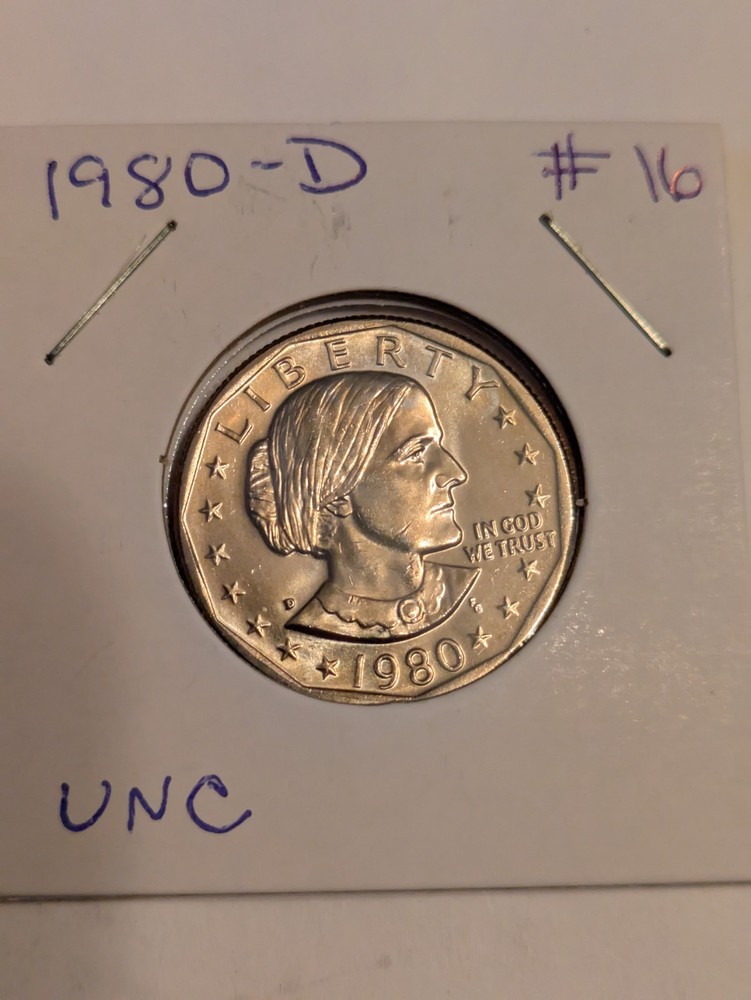 1980-D Susan B Anthony Dollar Unc