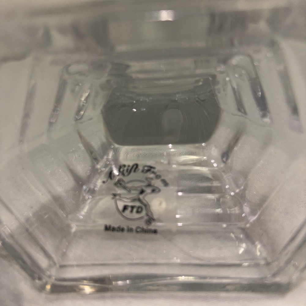 FTD Gift Glass Cross Tabel Top 8 1/2”