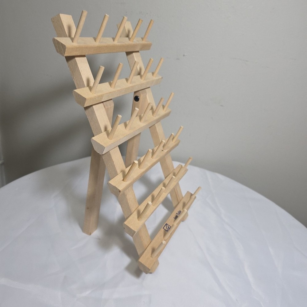 June Tailor 30 SPOOL THREAD RACK HOLDER Freestanding FOLDING Compact Space Savin