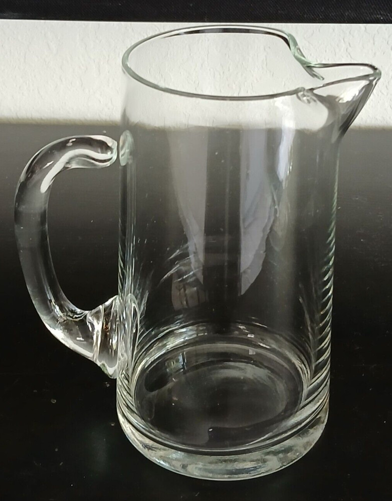 Clear Glass Pitcher 5.75" Tall