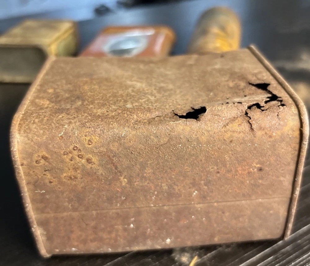 Antique tins Containers
