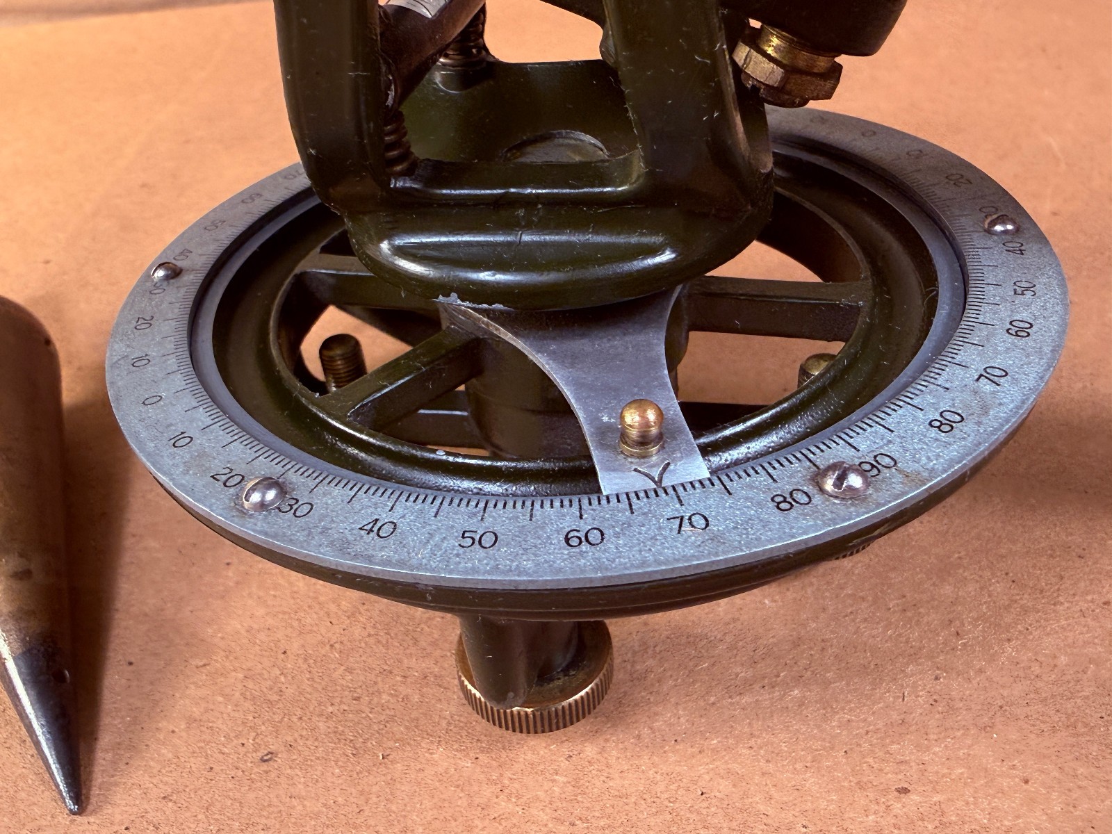 Vintage Brass Model 304.1 Sears Craftsman Farm Level Transit Surveyor w/ Case