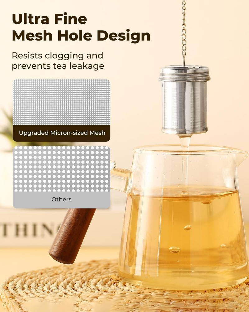 2 Pack Tea Strainers for Loose Tea, Extra