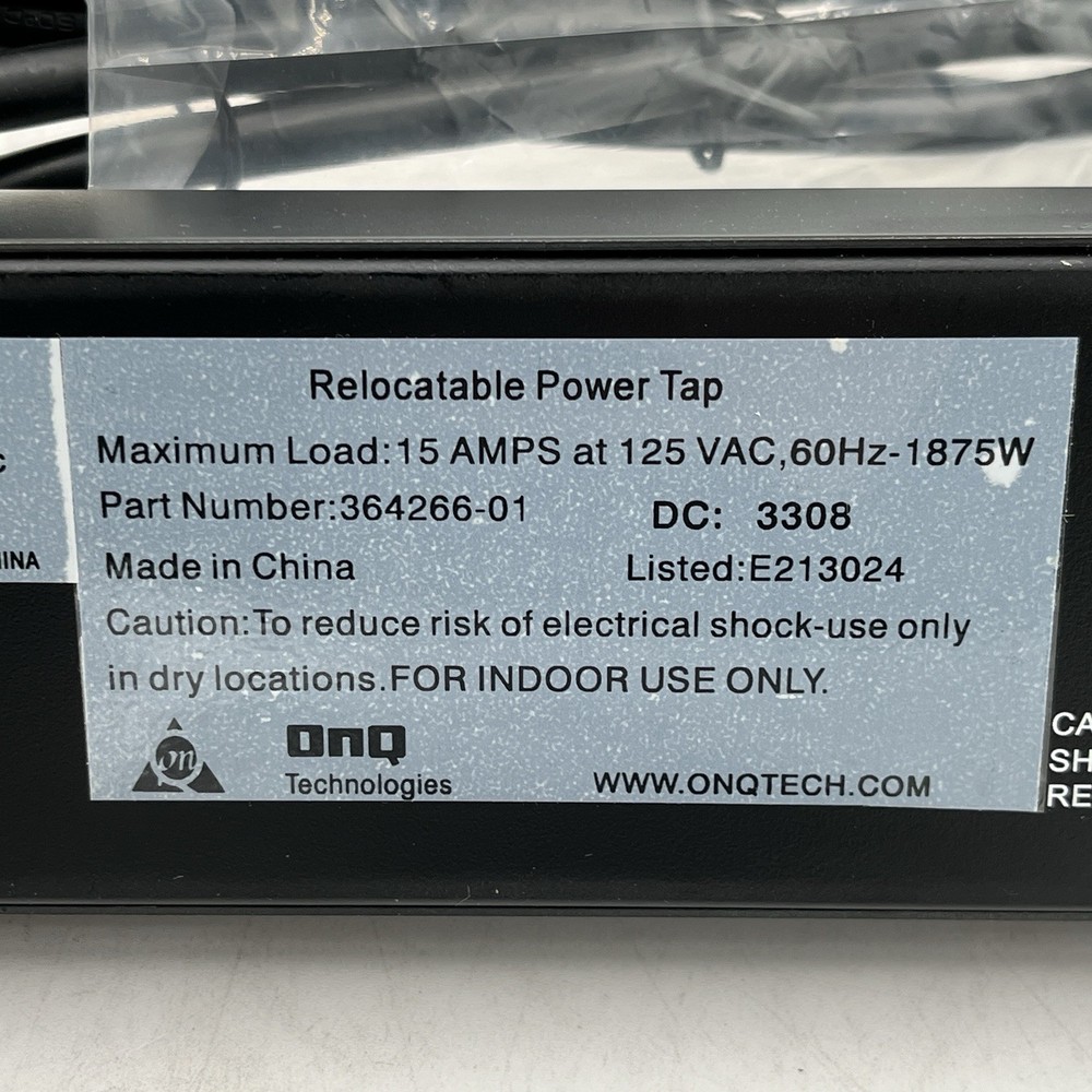 NEW!! OnQ Technologies Full Width Power Strip Module 4 Outlets - 364266-01