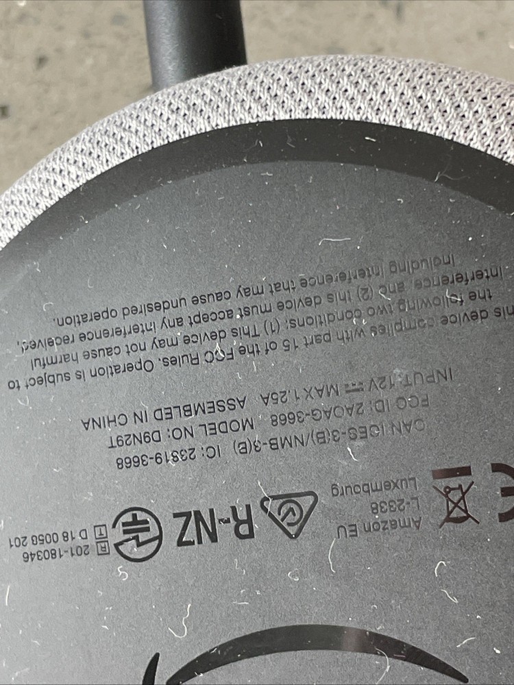 Amazon Echo Dot 3rd Generation w/Alexa Voice Grey Black D9N29T Tested!