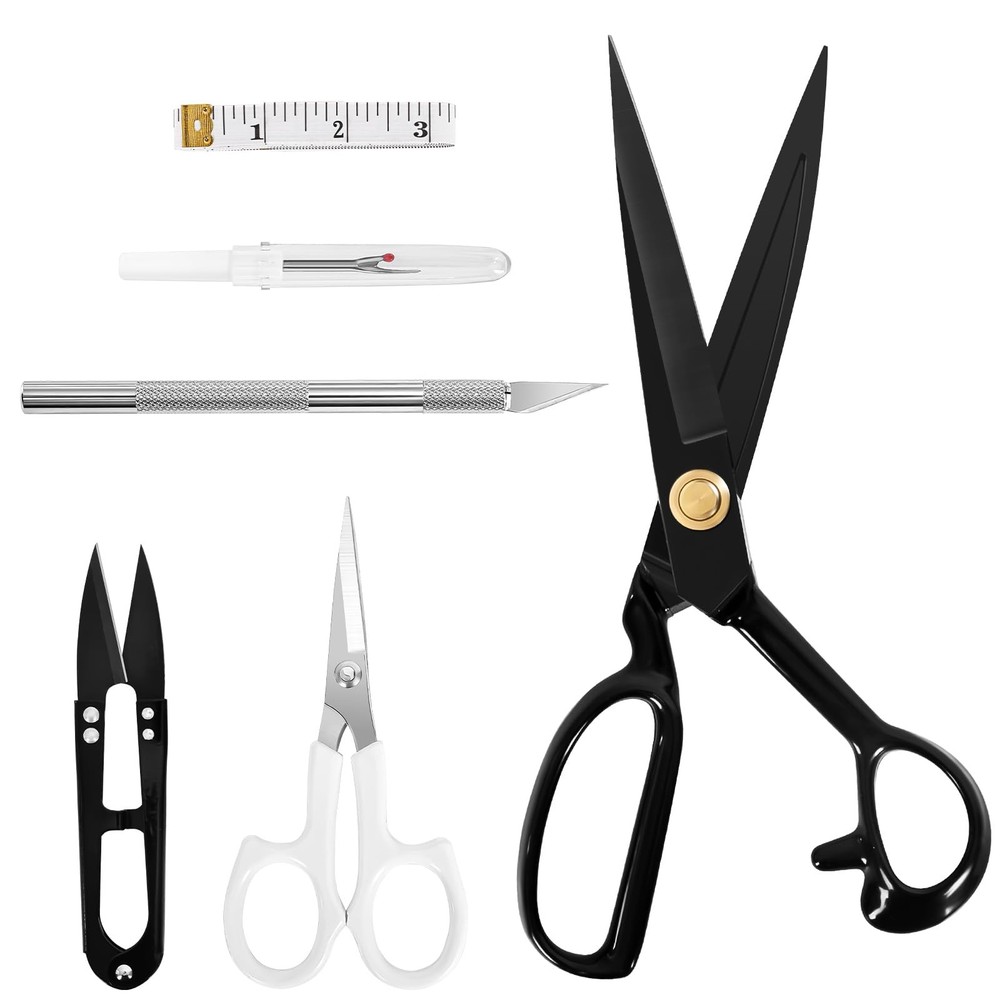Professional Tailor Scissors 8 Inch - Fabric Scissors Heavy Duty, Sharp Sewing