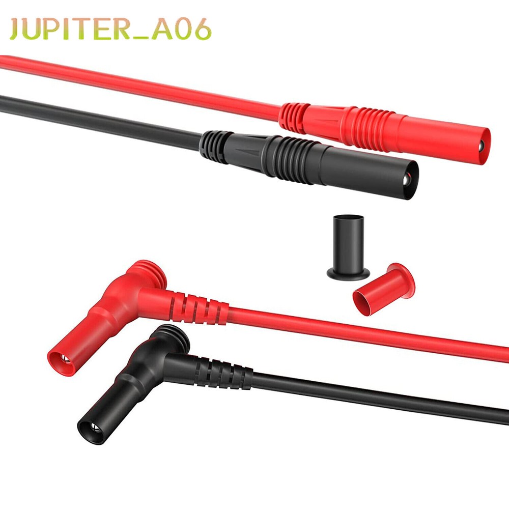 25PCS Silicone Multimeter Test Leads Kit with Replaceable Wire Piercing Probes