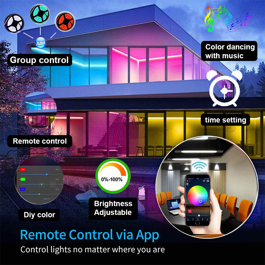 24/3 Keys WIFI LED Controller Led Decoration RGB Color Changing Strings Light