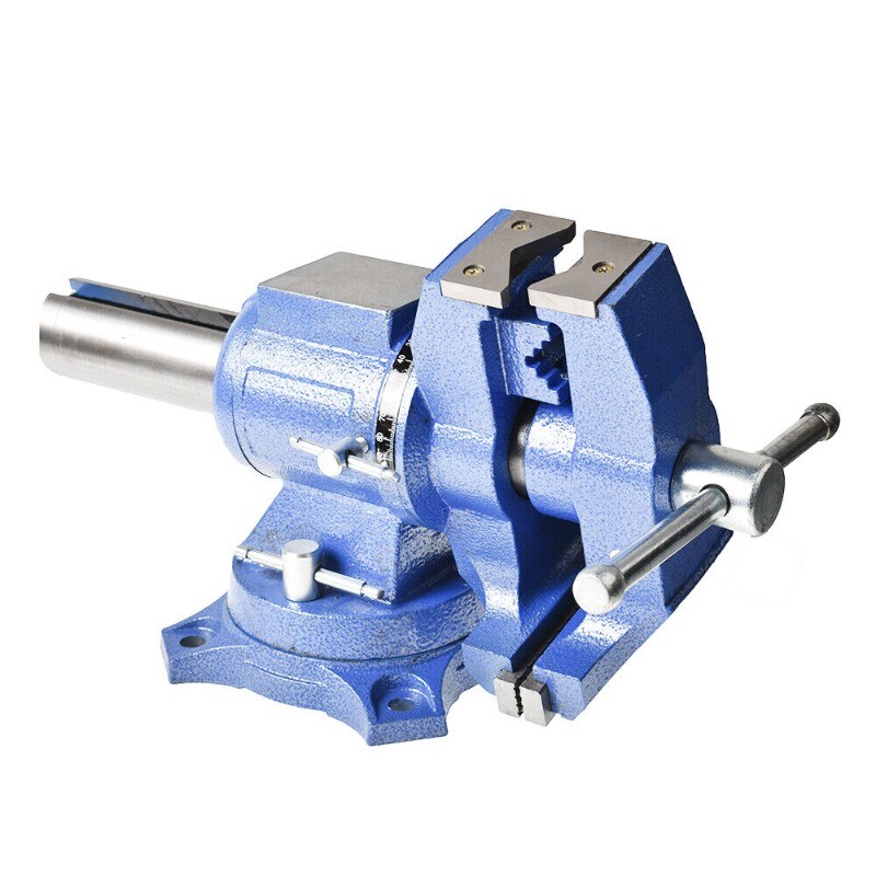 Multi-purpose Rotating Heavy Duty Bench Vise Flat-bladed Small Table Vise