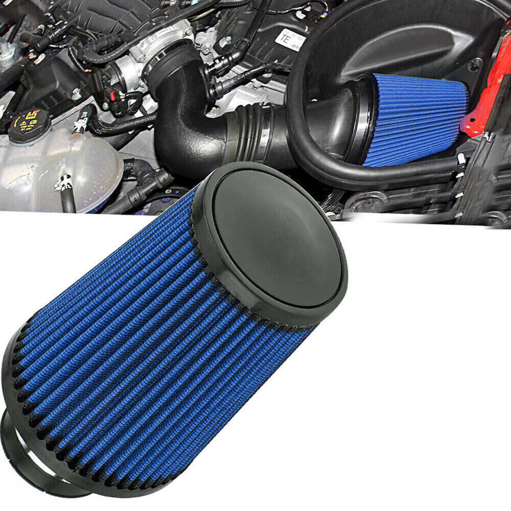 4'' 102mm Long High Flow Inlet Cone Dry Filter Cold Air Intake Replacement NEW