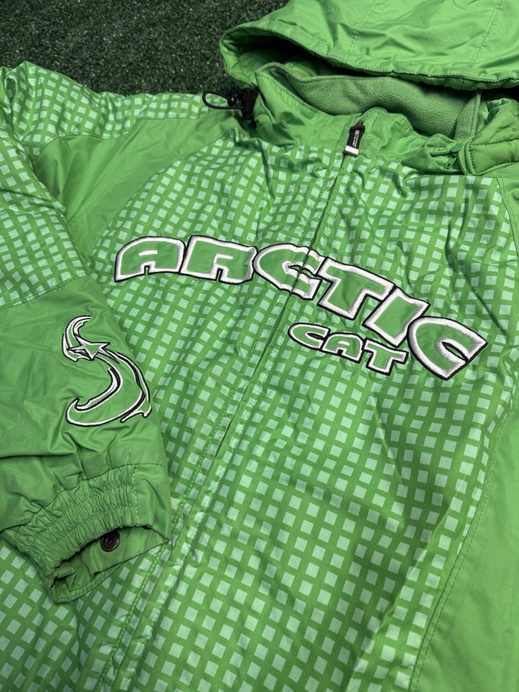 Arctic Cat Arcticwear Medium Green Snowmobile Jacket