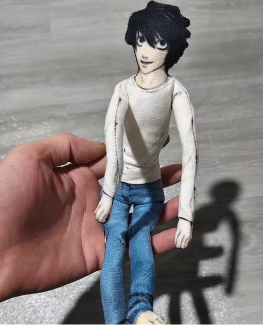 2 Pack Anime Light & L Plush 28cm – Twistable Stuffed Dolls Gift Decor