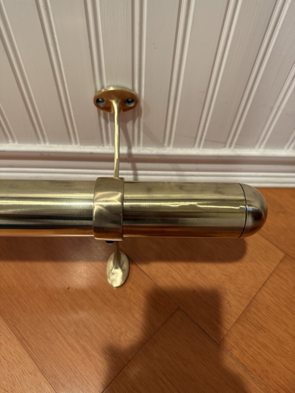 BRASS FOOT RAIL-BRASS BAR RAIL-HOME BAR COMPLETE RAIL 27.5”