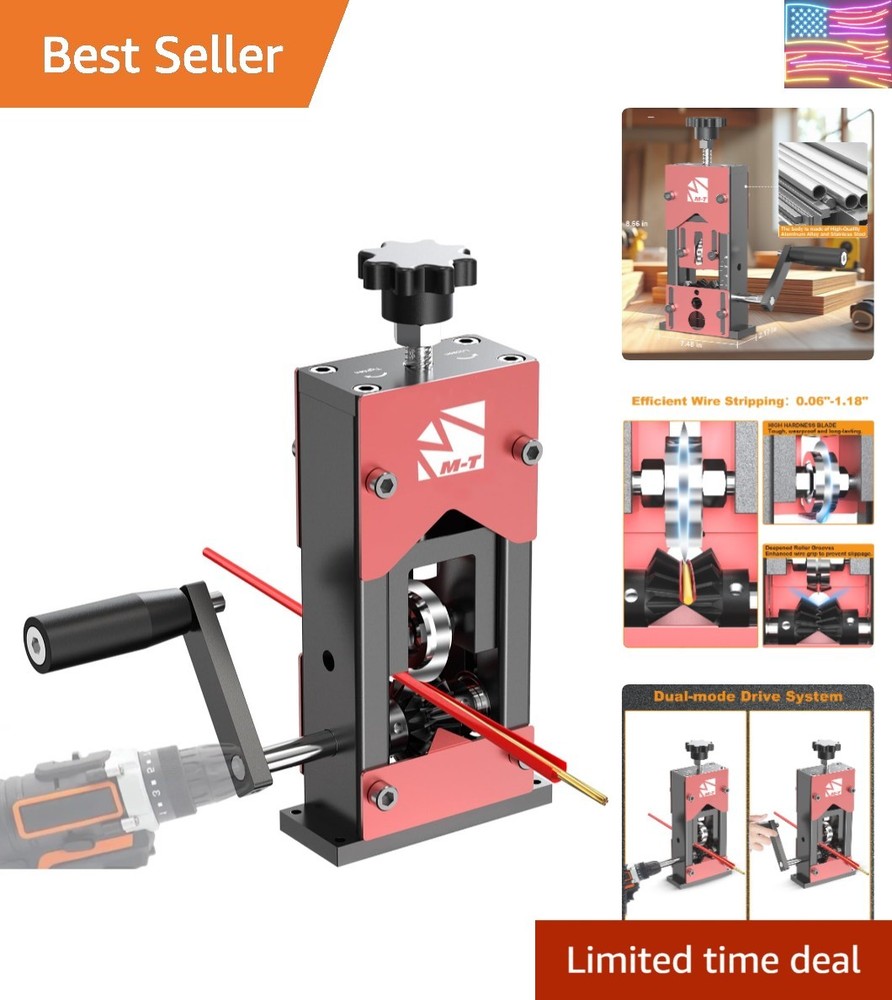 Manual Wire Stripper Machine, 0.06"-1.18" Wire Stripping Machine Copper Wire ...