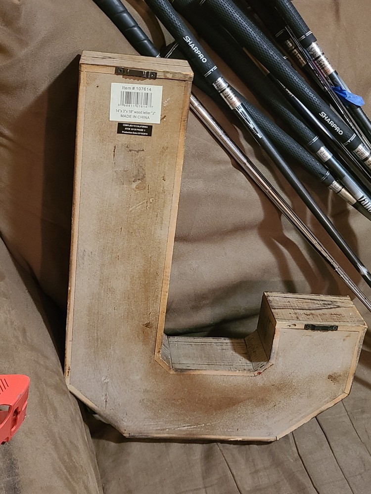 Letter J Shadow Box - Wall Hanging Art