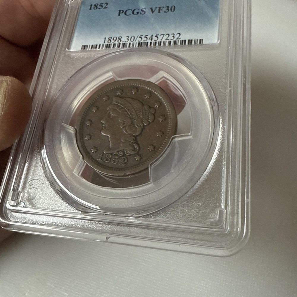 1852 PCGS VF30 Large Cent