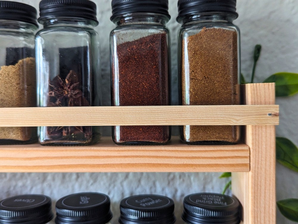 Large 5-Tier Spice Rack for Kitchen, Wall Mounted